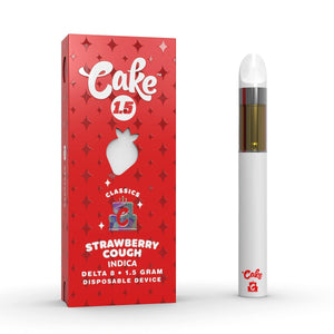 DELTA 8 DISP:CAKE 1.5 M D8 DISPOSABLE STRAWBERRY COUCH  /  5 PCS