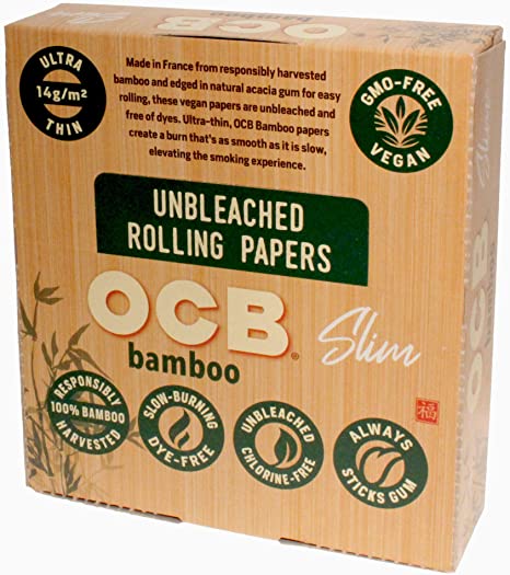  OCB Virgin Unbleached Pre-Rolled Cones, 3.3 Inch (192 Total  Cones) 1 ¼ Size Ultra-Thin Natural Rolling Papers with Tips - Slow Burning,  100% Natural Acacia Gum, Unbleached Paper