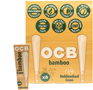 OCB Bamboo Cone 11/4, x6