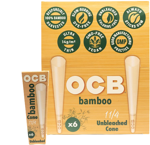 OCB Bamboo Cone 11/4, x6