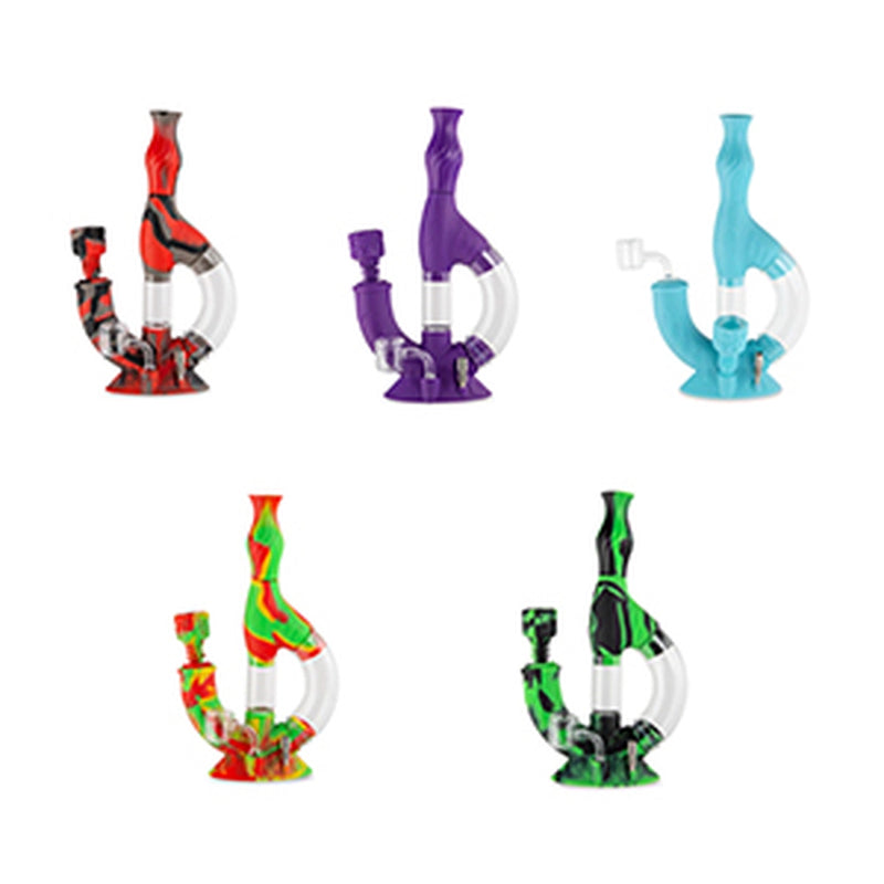 Ooze Echo Silicone Water Pipe, Dab Rig & Nectar Collector