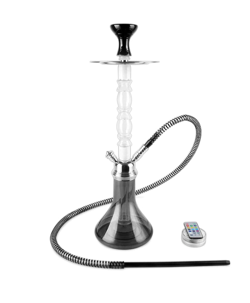 Hookah AH1- 24" BLISS , BLACK , RIP BRAND, 1 HOSE, COLOR BOX, LED LIGHT.