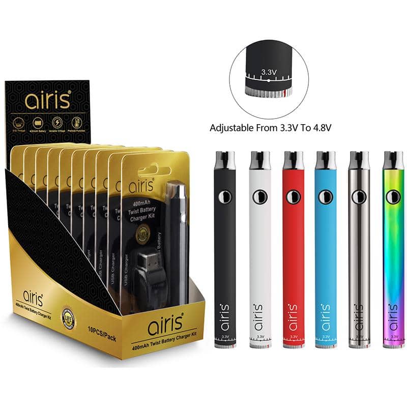 Airis Vertex 400mah VV Twist Battery - Blue