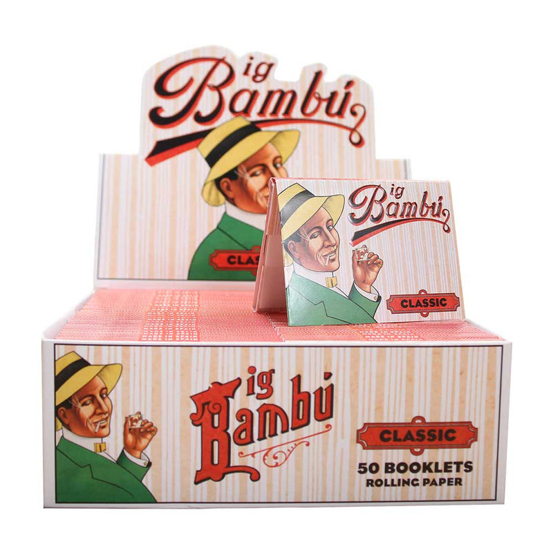 Big Bambu Classic Rolling Papers – 50pc Display