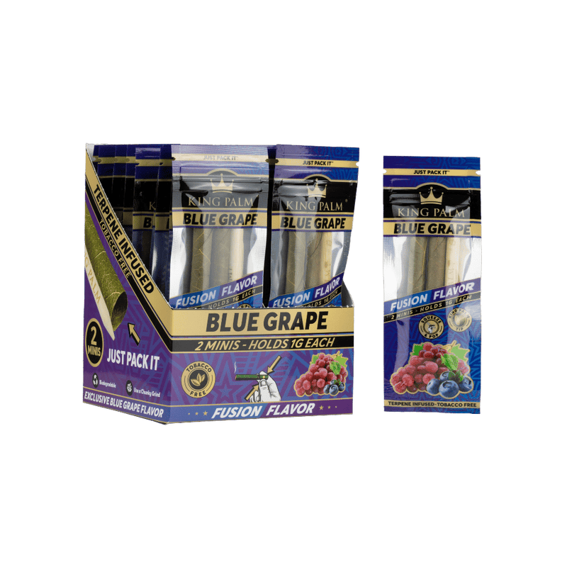 King Palm Flavored Mini Size Hand Rolled Leaf - Display Of 20 Packs