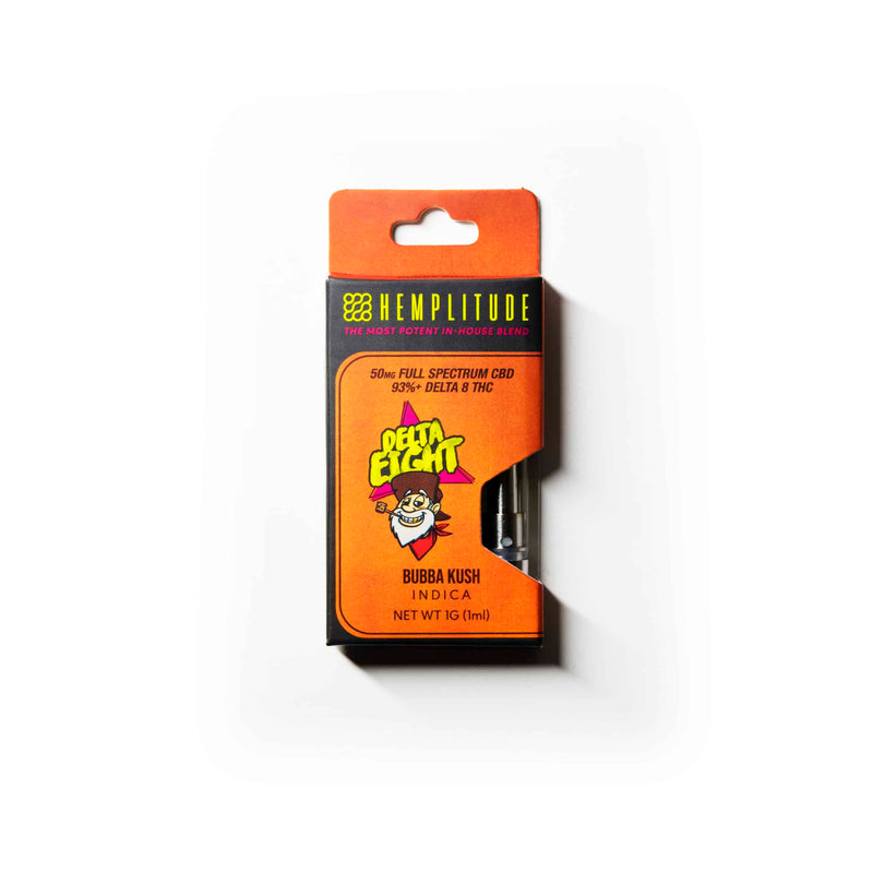 HEMPLITUDE  D8 DELTA LIGHT BUBBA KUSH INDICA 1G CART