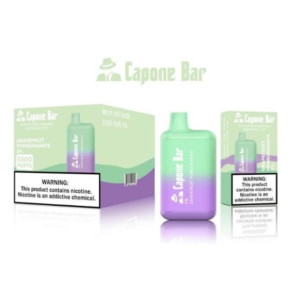 CAPONE BAR DISPOSABLE RECHARGEABLE 5500PUFF 5% 10CT/BOX
