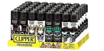 CLIPPER:CLIPPER REUSABLE SKULL WHITE