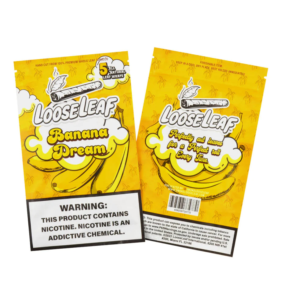 LOOSE Leaf HEMP WRAPPapers1 (5-PACK WRAPS (40 COUNT)