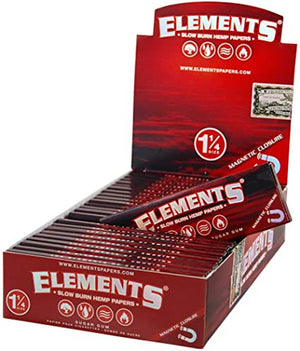 Elements Red Hemp Rolling Papers 1¼" Size