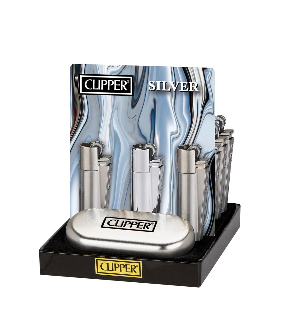 Clipper Metal Lighter Full Size Refillable  With Gift Box