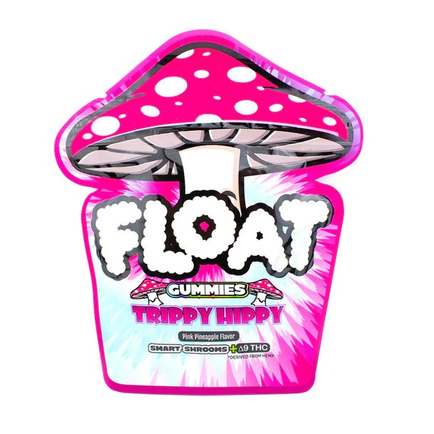 Float Mushroom Gummies - Trippy Hippy (Pink Pineapple) (10pcs/bag)