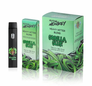 THC-O + DELTA 8 ENRICHED WITH THC P:FLYING MONKEY HEAVY HITTER BLEND GORILLA GLUE LIMITED EDITION