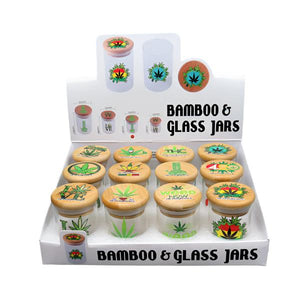 50mm NeverXhale Bamboo & Glass Jars