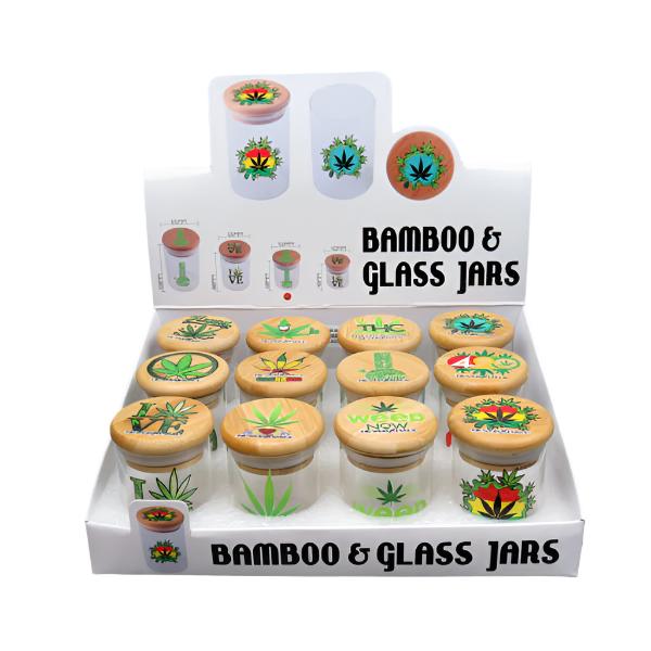 50mm NeverXhale Bamboo & Glass Jars