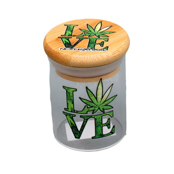 50mm NeverXhale Bamboo & Glass Jars