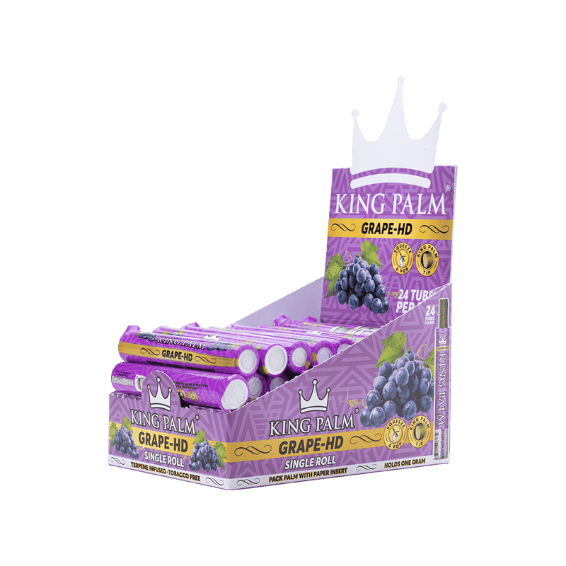 king Palm Grape-HD 24 tubes TOBACCO FREE