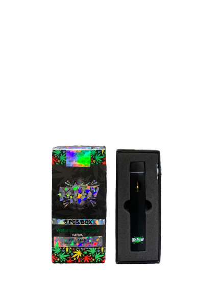 KAPOW WATERMELON ZKITTLES SATIVA FULL GRAM PREMIUM THC-O DISPOSABLE 5PCS/BOX