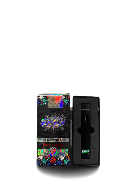KAPOW BERRY GELATO  INDICA FULL GRAM PREMIUM HHC DISPOSABLE 5PCS/BOX