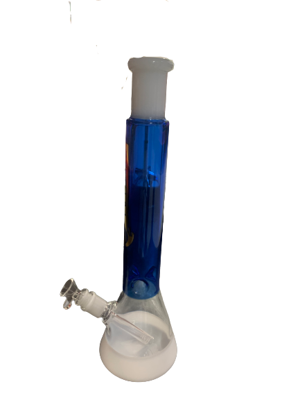 ATLANTA COLORED TUBE BEAKER WATERPIPE 15IN ASSORTED COLORS