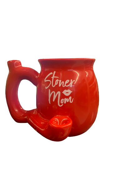 FASHION CRAFT STONER MOM CERAMIC MUG 10.5oz / RED