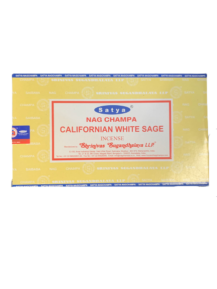 INCENSE SATYA NAG CHAMPA CALIFORNIA WHITE SAGE