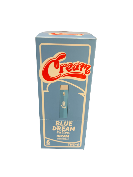 CREAM THC-0 DISPOSABLE  6PACK 1G BLUE DREAM SATIVA