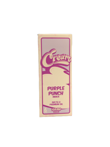 DELTA 8 DISP:CREAM DELTA 8 DISP PURPPLE PUNCH 6 CT
