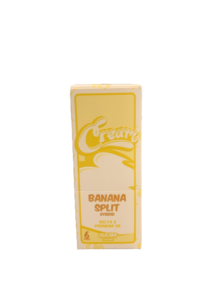 DELTA 8 DISP:CREAM DELTA 8 DISP BANANA SPLIT   6 CT