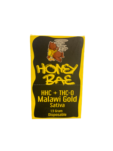 HHC+THC-0:HONEYBAE HHC+THC-0 DISPOSABLE 1.5G MALAWI GOLD SATIVA