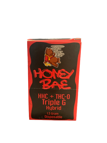 HHC+THC-0:HONEYBAE HHC+ THC-0 DISPOSABLE 1.5G TRIPPLE G HYBRID