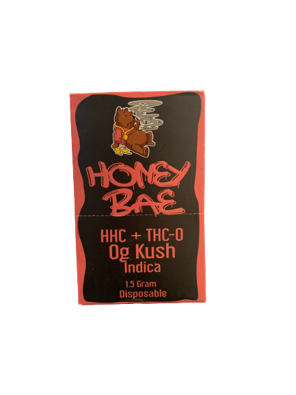 HHC+THC-0:HONEYBAE HHC+ THC-0 DISPOSABLE 1.5G OG KUSH INDICA