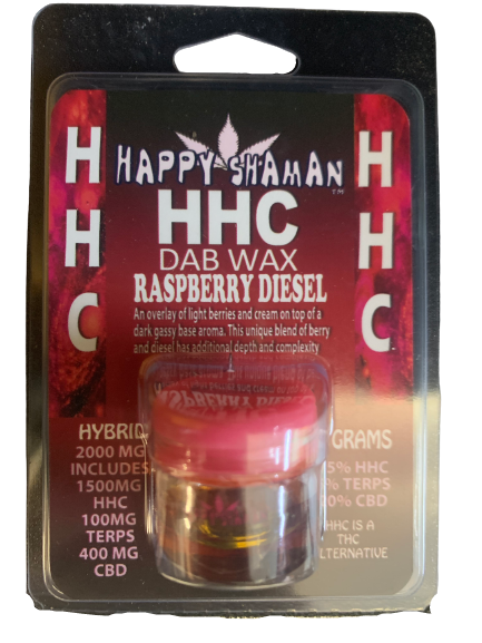 HAPPY SHAMAN HHC DAB WAX RASPBERRY DIESEL 2 GRAM INDICA