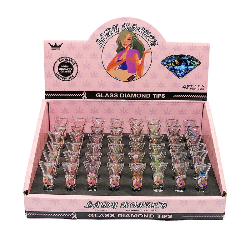 Lady Hornet Glass Diamond Tips 48 Per Box