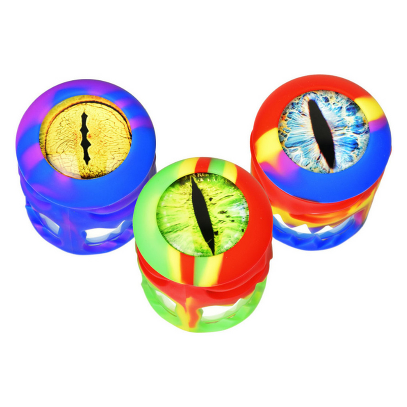 Silicone Wrapped Glass Storage Jar