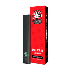 REMEDY 900MG DELTA8 DISPOSABLE FORBIDDEN FRUIT  INDICA DOMINAT HYBRID