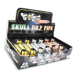 SKULL DESIGN SHERLOCK 3.5 INCH DRY PIPE 24 CT BOX