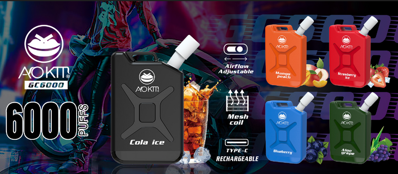 Aokit GC6000 Disposable Vape Kit 6000 Puffs 15ml