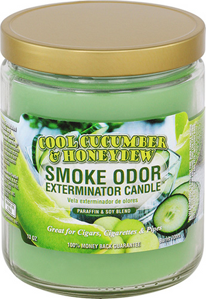 Smoke Odor Exterminator Candle - Cucumber & Honeydew