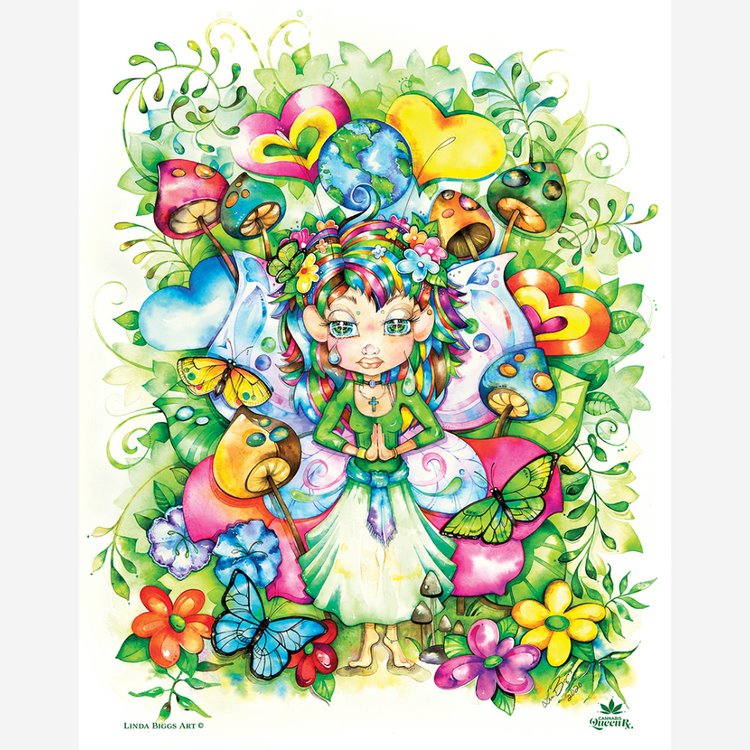 IB Linda Biggs Tins Hand Pipe- NAMASTE