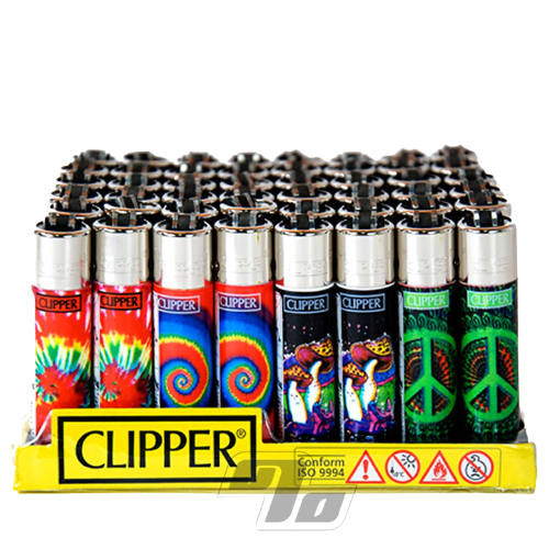 CLIPPER REUSABLE LIGHTER HIPPIE