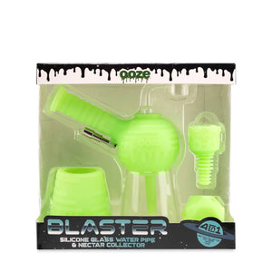 Ooze Blaster Silicone Glass 4-In-1 Hybrid Water Pipe And Nectar Collector