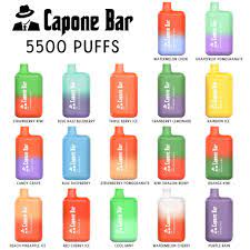 CAPONE BAR DISPOSABLE RECHARGEABLE 5500PUFF 5% 10CT/BOX