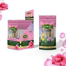 Bubble Gum Pre Rolled Cone by OME Palm Leaf