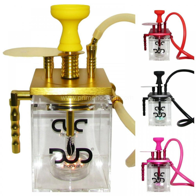 DUD smoke Series: 15 inch "The Mug" Nargila lucite Hookah With real LED lights inside the vase