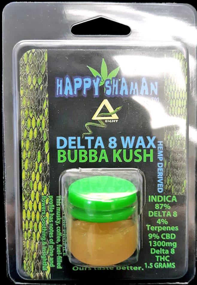 HAPPY SHAMAN DELTA 8 CARTRIDGE BUBBA KUSH