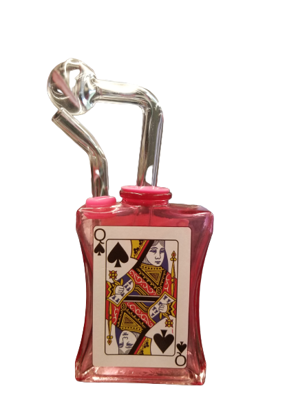 BICYCLE CARD OIL BURNER FOR WATER PIPE PINK