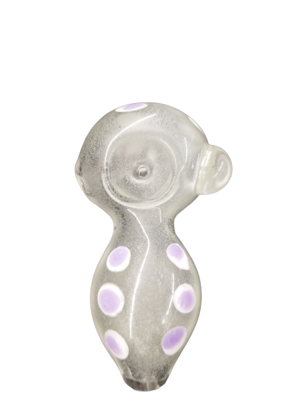 HAND PIPE WITH PRUPLE  DOTS