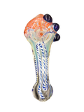 HAND PIPE:GLASS HAND PIPE MIC COLOR 3BUMB IN HADE