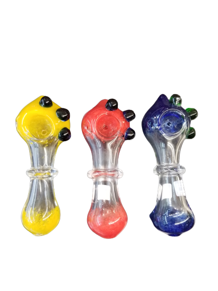 GLASS HAND PIPE BLUE